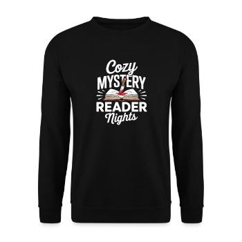 Meurtre, Crime, Thriller, Livres, Lecteurs, Suspense - Sweat-shirt Unisexe - noir - Devant - Alina (178cm) & Michal (187cm)