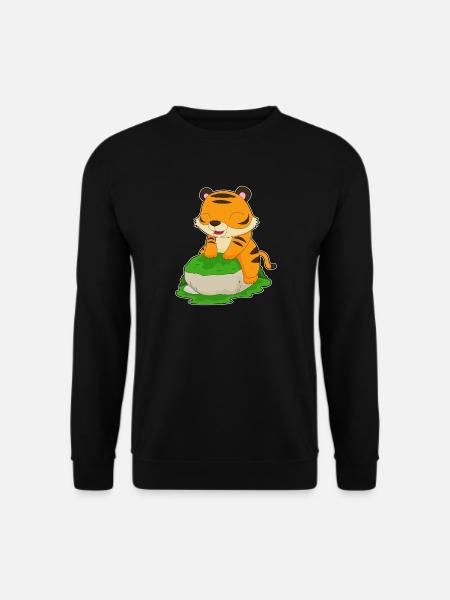 Süßer Tiger - Unisex Pullover - Schwarz