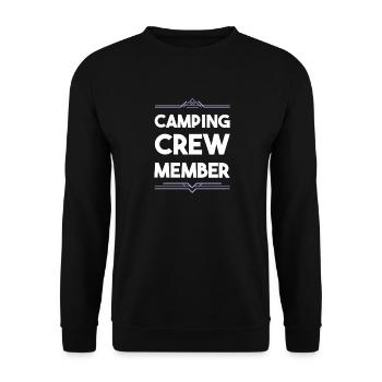 Camping Crew - Unisex Sweatshirt - black - Front - Alina (178cm) & Michal (187cm)