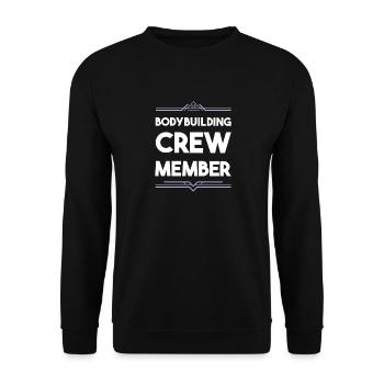 Bodybuilding Crew - Unisex Pullover - Schwarz - Vorne - Alina (178cm) & Michal (187cm)