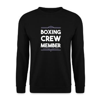 Boxing Crew - Unisex Sweatshirt - black - Front - Alina (178cm) & Michal (187cm)