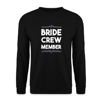 Bride Crew - Unisex Sweatshirt - black - Front - Alina (178cm) & Michal (187cm)