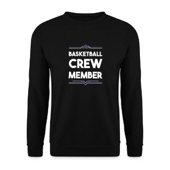 Basketball Crew - Unisex Sweatshirt - black - Front - Alina (178cm) & Michal (187cm)