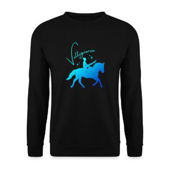 Vaulting Mill – Sport Outfit for Vaulters - Unisex Sweatshirt - black - Front - Alina (178cm) & Michal (187cm)