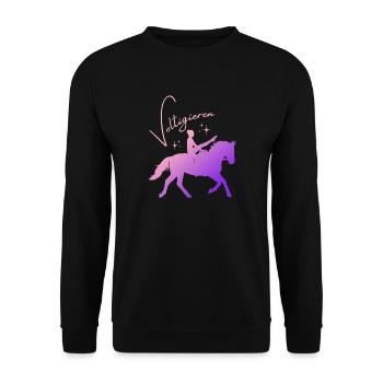 Vaulting Mill – Sport Outfit for Vaulters - Unisex Sweatshirt - black - Front - Alina (178cm) & Michal (187cm)