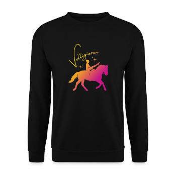 Vaulting Mill – Sport Outfit for Vaulters - Unisex Sweatshirt - black - Front - Alina (178cm) & Michal (187cm)