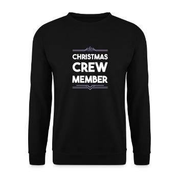 Christmas Crew - Unisex Pullover - Schwarz - Vorne - Alina (178cm) & Michal (187cm)