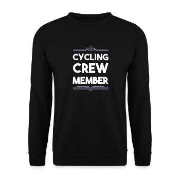 Cycling Crew - Unisex Sweatshirt - black - Front - Alina (178cm) & Michal (187cm)