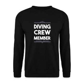Diving Crew - Unisex Sweatshirt - black - Front - Alina (178cm) & Michal (187cm)