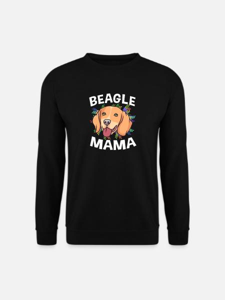 Beagle Mama Mutter Hundemama - Unisex Pullover - Schwarz