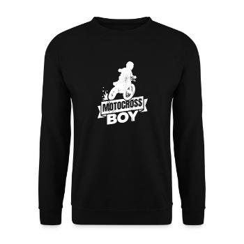 Garçon Motocross - Sweat-shirt Unisexe - noir - Devant - Alina (178cm) & Michal (187cm)