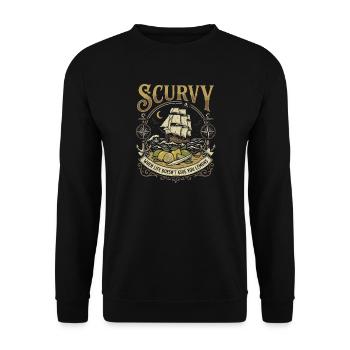 Conception du Lemon du Pirate Ship - Sweat-shirt Unisexe - noir - Devant - Alina (178cm) & Michal (187cm)