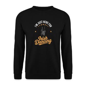 Irish Dance Irish Dancing Gifts - Unisex Sweatshirt - black - Front - Alina (178cm) & Michal (187cm)