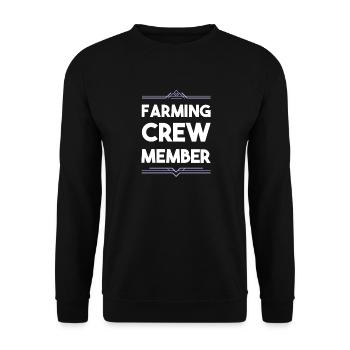 Farming Crew - Unisex Sweatshirt - black - Front - Alina (178cm) & Michal (187cm)
