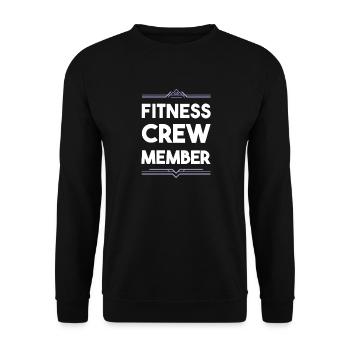 Équipe de remise en forme - Sweat-shirt Unisexe - noir - Devant - Alina (178cm) & Michal (187cm)