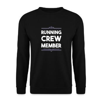 Équipe de Course - Sweat-shirt Unisexe - noir - Devant - Alina (178cm) & Michal (187cm)