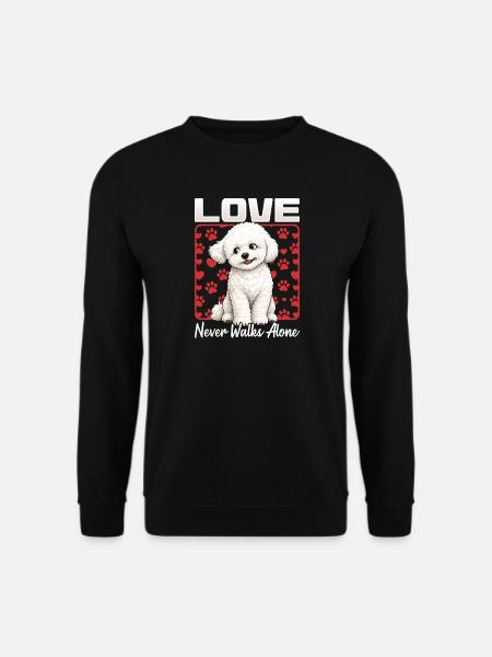 Bichon Frise Dog Breed - Unisex Sweatshirt - black