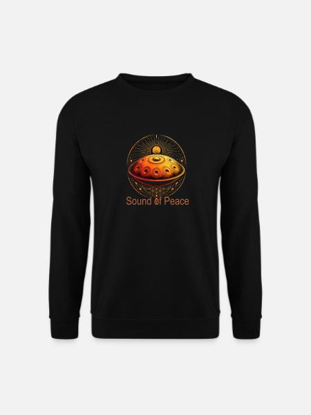 Handpan - Sound of Peace spirituell Esoterik Yoga - Unisex Pullover - Schwarz