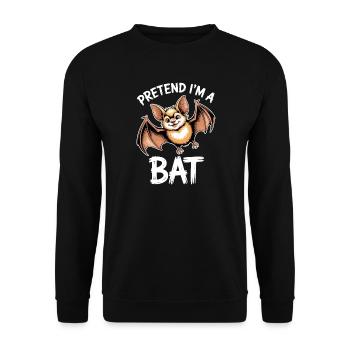 Cadeau amusant des chauves-souris sur les proverbes de chauve-souris - Sweat-shirt Unisexe - noir - Devant - Alina (178cm) & Michal (187cm)