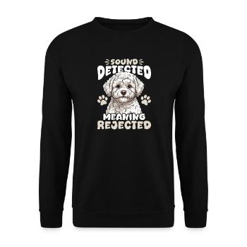 Bichon Frise Dog Breed - Unisex Sweatshirt - black - Front - Alina (178cm) & Michal (187cm)