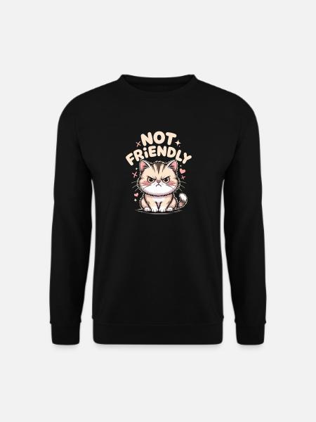 Not Friendly Introvert Antisocial Loner - Unisex Sweatshirt - black