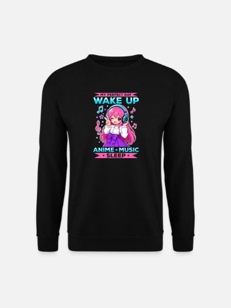 Anime et musique Chibi - Sweat-shirt Unisexe - noir