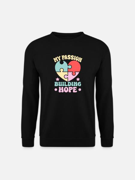 Volunteer Appreciation My Passion Building - Unisex Sweatshirt - black
