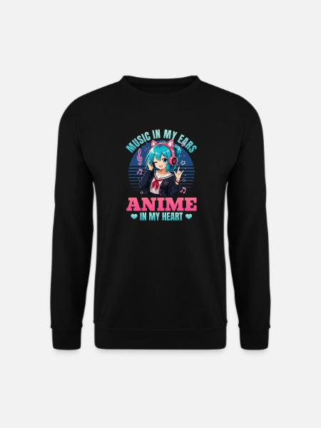 Anime et musique Chibi - Sweat-shirt Unisexe - noir