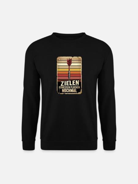 Zielen Schießen Fluchen Nochmal - Unisex Pullover - Schwarz