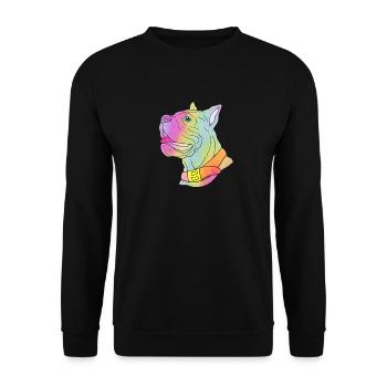 Cane Corso - Unisex Pullover - Schwarz - Vorne - Alina (178cm) & Michal (187cm)
