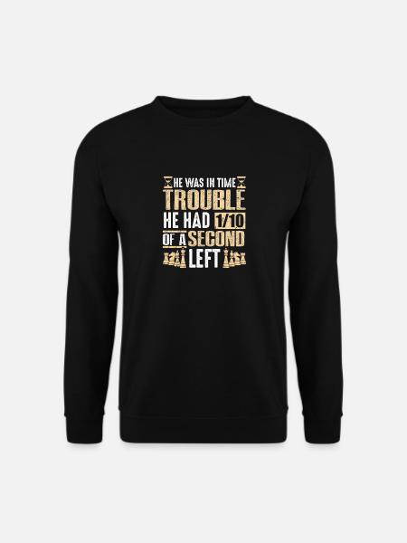 Échiquier des joueurs d’échecs - Sweat-shirt Unisexe - noir
