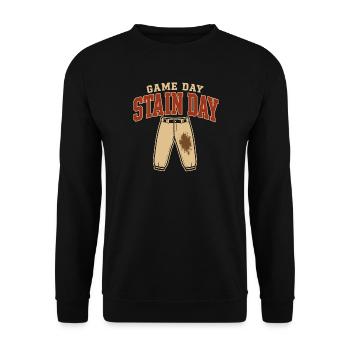 Baseball Mother, Softball Mother, White Pants, - Unisex Sweatshirt - black - Front - Alina (178cm) & Michal (187cm)