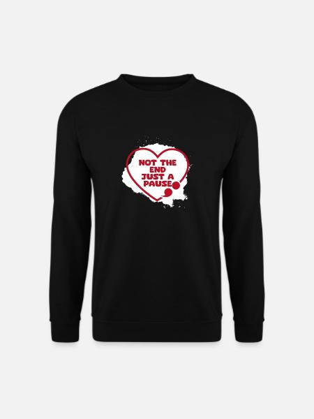 Point-virgule : pause Point-virgule - Sweat-shirt Unisexe - noir