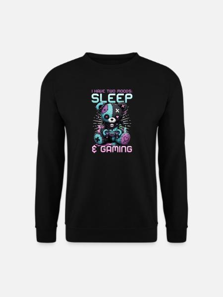 Pastel Goth Soft Goth Gaming Gamer - Unisex Sweatshirt - black