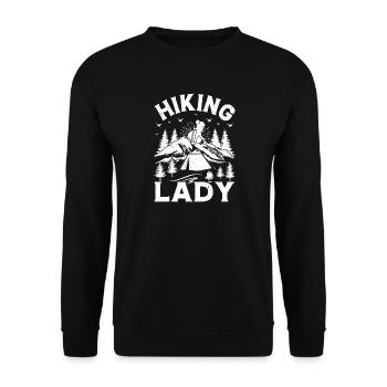 Filles randonneuses de montagne Dame de randonnée - Sweat-shirt Unisexe - noir - Devant - Alina (178cm) & Michal (187cm)