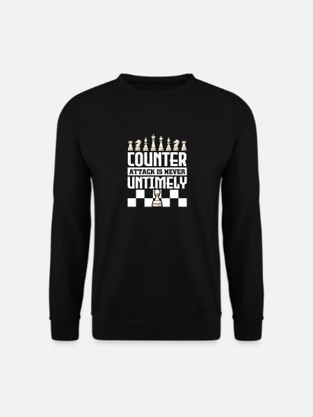 Chess Chess Player Chessboard - Unisex Sweatshirt - black
