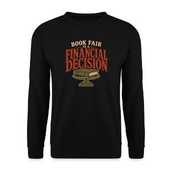 Cadeau de la foire du livre pour les personnes en difficulté financière - Sweat-shirt Unisexe - noir - Devant - Alina (178cm) & Michal (187cm)