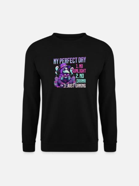 Pastel Goth Soft Goth Gaming Gamer - Unisex Sweatshirt - black