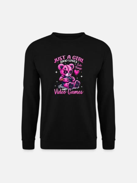 Pastel Goth Soft Goth Gaming Gamer - Unisex Sweatshirt - black