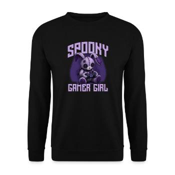 Pastel Goth Soft Goth Gaming Gamer - Sweat-shirt Unisexe - noir - Devant - Alina (178cm) & Michal (187cm)
