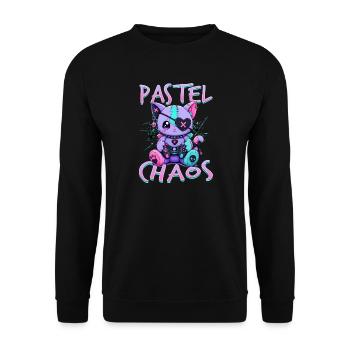 Pastel Goth Soft Goth Gaming Gamer - Sweat-shirt Unisexe - noir - Devant - Alina (178cm) & Michal (187cm)