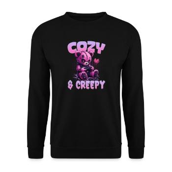 Pastel Goth Soft Goth Gaming Gamer - Sweat-shirt Unisexe - noir - Devant - Alina (178cm) & Michal (187cm)