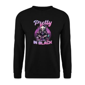 Pastel Goth Soft Goth Gaming Gamer - Sweat-shirt Unisexe - noir - Devant - Alina (178cm) & Michal (187cm)