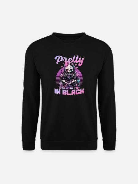 Pastel Goth Soft Goth Gaming Gamer - Unisex Sweatshirt - black