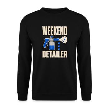 Garage Detailer Car Detailing Car Detailer - Unisex Sweatshirt - black - Front - Alina (178cm) & Michal (187cm)
