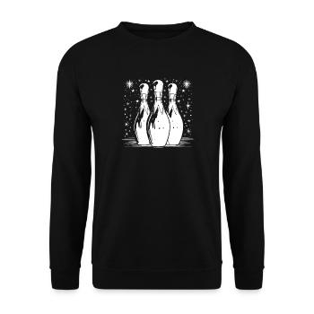 Bowling - Sweat-shirt Unisexe - noir - Devant - Alina (178cm) & Michal (187cm)