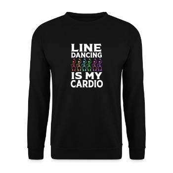 Danse en ligne - Sweat-shirt Unisexe - noir - Devant - Alina (178cm) & Michal (187cm)