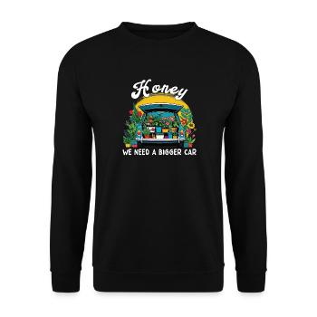 Funny gardening fun mothers - Unisex Sweatshirt - black - Front - Alina (178cm) & Michal (187cm)