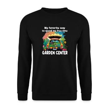 Lustige Gartenarbeit-spaßmütter - Unisex Pullover - Schwarz - Vorne - Alina (178cm) & Michal (187cm)
