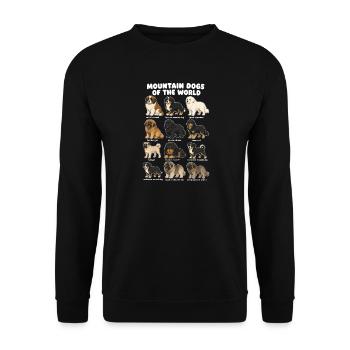 Les chiens de montagne racent des chiots mignons - Sweat-shirt Unisexe - noir - Devant - Alina (178cm) & Michal (187cm)